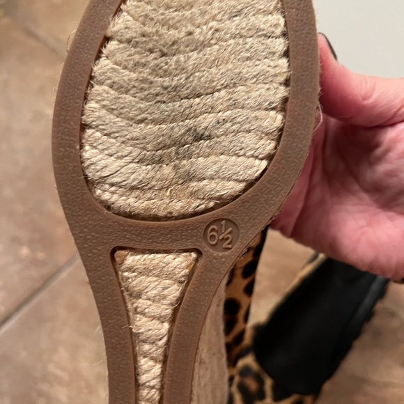 JCrew Seville Espadrille Wedges Leopard - Picture 7 of 9